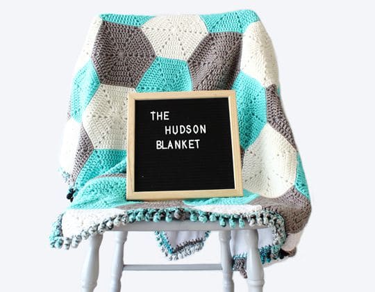 Crochet Modern Hexagon Baby Blanket Pattern