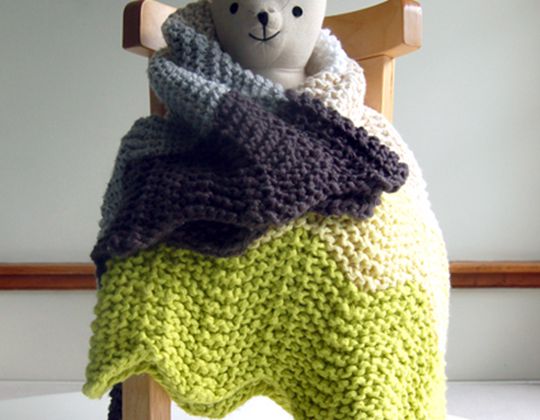 Crochet Ombre Chevron Baby Blanket Pattern