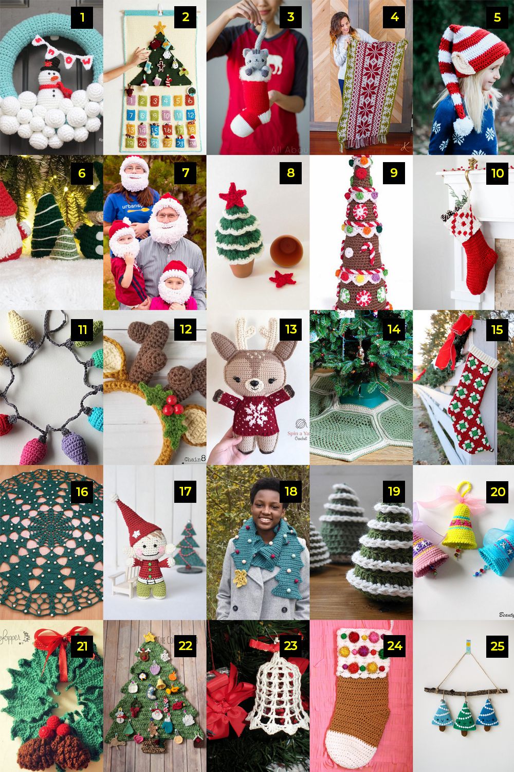 25 FREE Christmas Crochet Patterns You Need to Try for Your Holiday Party