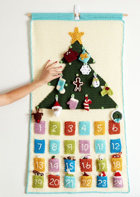 Easy crochet Countdown To Christmas Crochet Advent Calendar free pattern