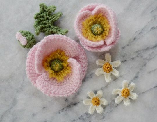 Crochet Iceland Poppy Free Pattern
