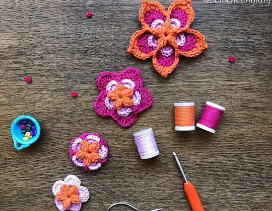 Crochet The Fab 5 Flower Free Pattern