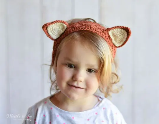 Crochet Animal Ears Headbands free pattern