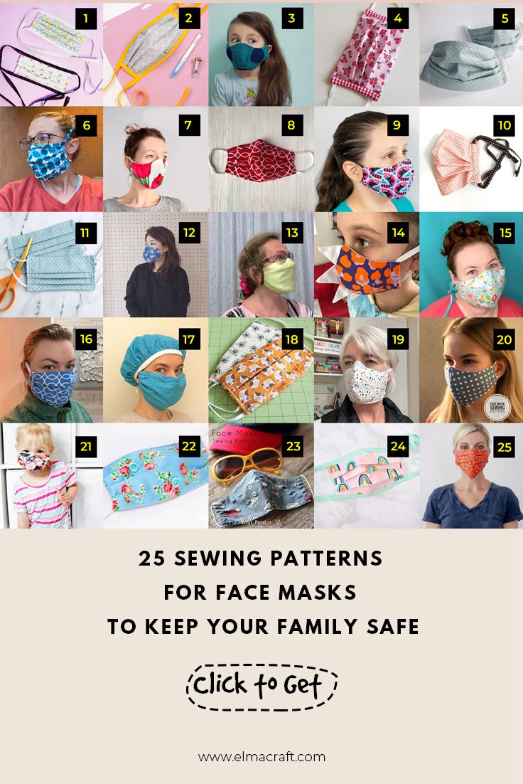 25 Sewing Patterns for Face Masks to Keep Your Family Safe