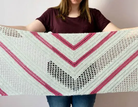 Crochet Spring Solstice Wrap free pattern