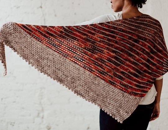 Crochet  Bronwyn Shawl free pattern