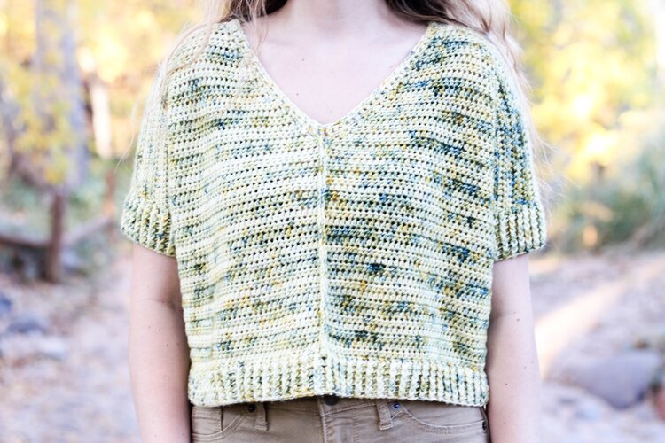 Crochet Brick House Top free pattern