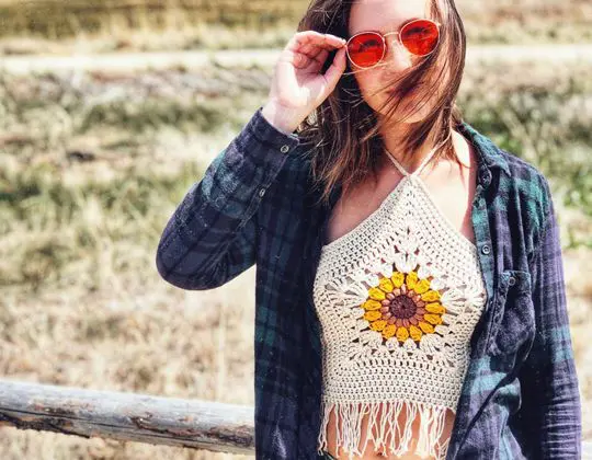 Crochet Helia Crop Top easy pattern