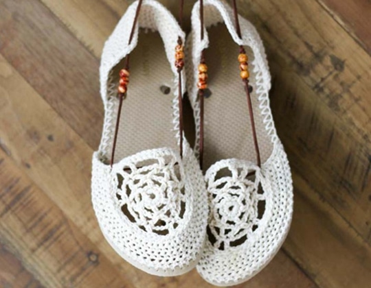 Crochet Dream Catcher Sandals free pattern