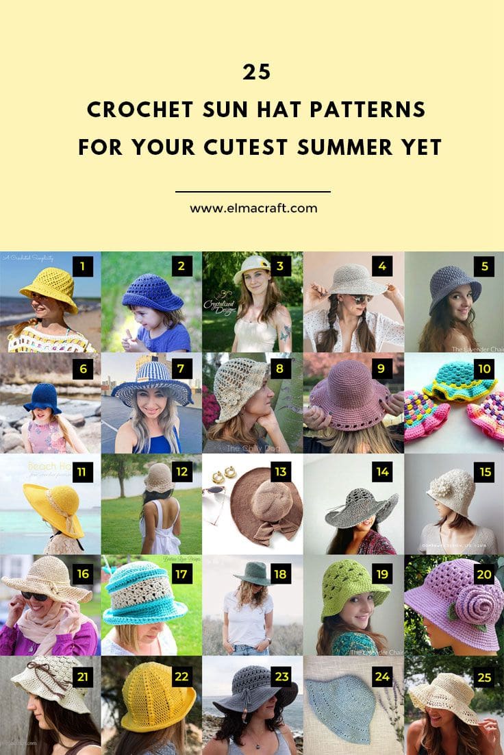 25 Crochet Sun Hat Patterns for Your Cutest Summer Yet