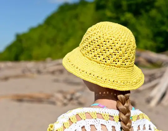 Crochet Makin’ Lemonade Sunhat free pattern