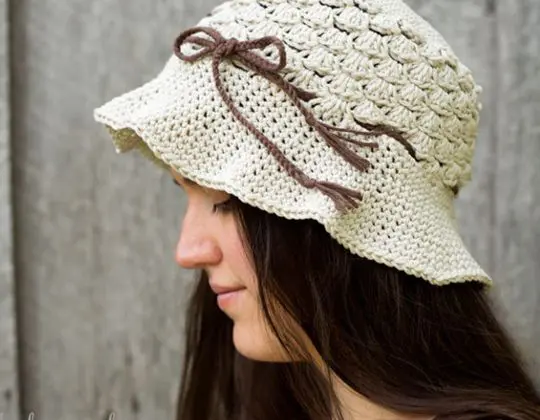 Crochet Pebble Beach Hat free pattern