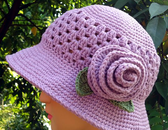 Crochet Sun Hat for My Mom free pattern