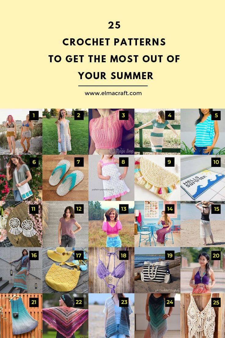 25 Crochet Patterns to Get the Most Out of Your Summer