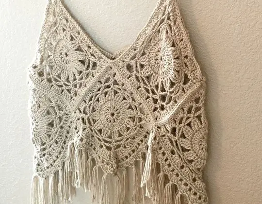 Crochet Boho Tank Top free pattern