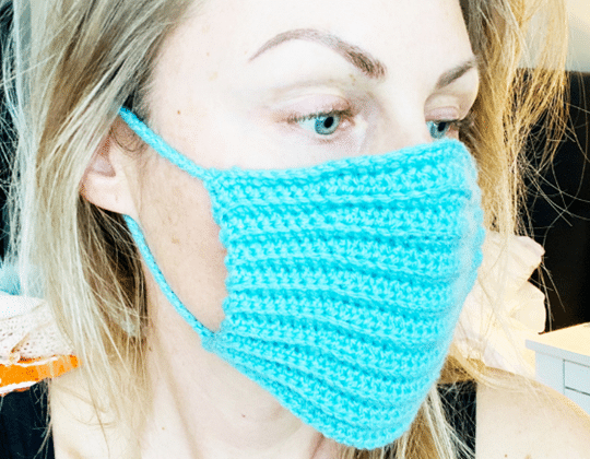 Crochet Face Mask Cover free pattern - Crochet Pattern for Face Mask