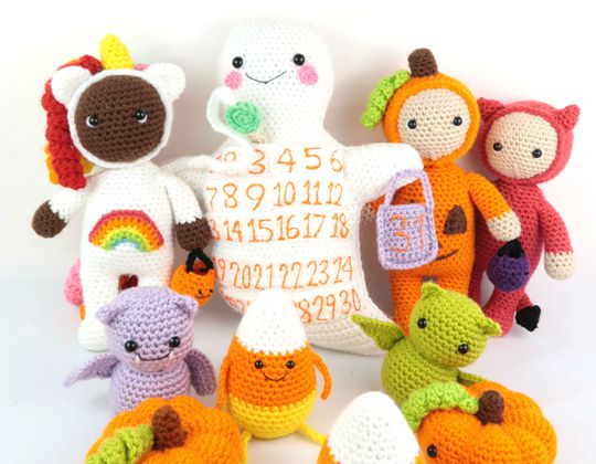 Crochet Halloween Amigurumi Set free pattern - Crochet Pattern for Halloween