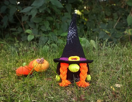 Crochet Halloween  Gnome Easy pattern - Crochet Pattern for Halloween