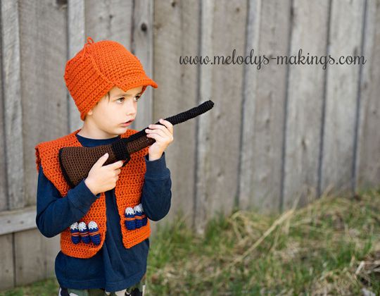 Crochet Hunting Vest Easy pattern - Crochet Pattern for Halloween
