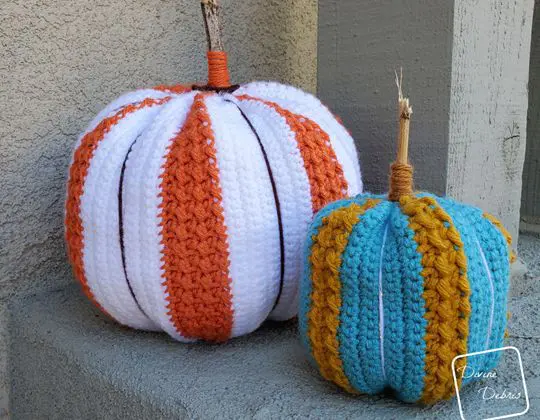 Crochet Simple Striped Pumpkin free pattern - Crochet Pattern for Halloween