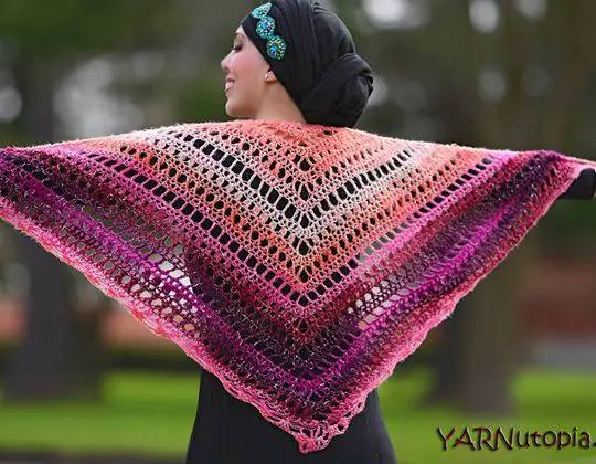 Crochet Summer Shawl free pattern