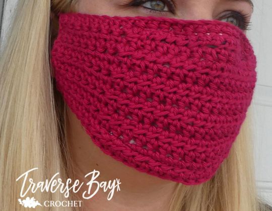 Easy DIY Crochet Fask Mask free pattern - Crochet Pattern for Face Mask