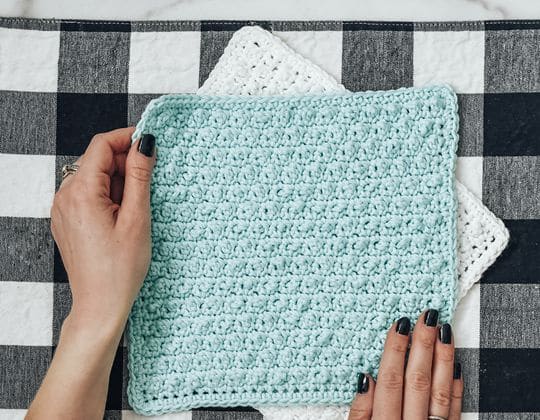 Crochet Dotty Dishcloth free pattern - Crochet Pattern for Dishcloth