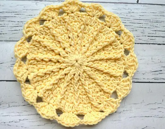 Crochet Sunny Day Dishcloth Easy pattern - Crochet Pattern for Dishcloth
