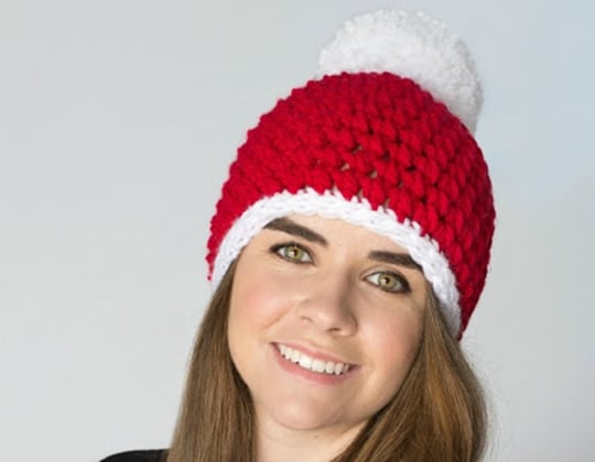 Crochet Winter Wonderland Hat free pattern - Crochet Pattern for Christmas Beanie