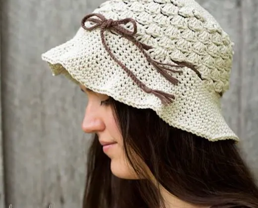 Crochet Pebble Beach Hat free pattern
