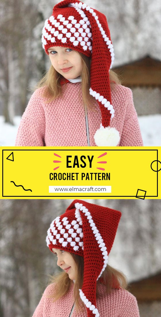 25 Festive Christmas Beanies to Crochet This Year - Elma Craft